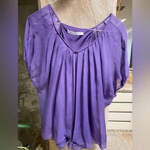 DVF flowy silk blouse